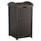Suncast Suncast Trash Hideaway 30 gal Java Resin Garbage Can Lid Included GH1732J - alternate 1